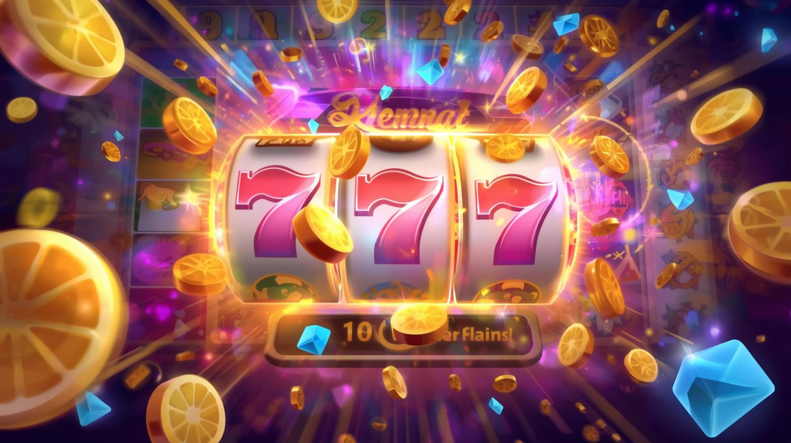 ilustrasi permainan slot online
